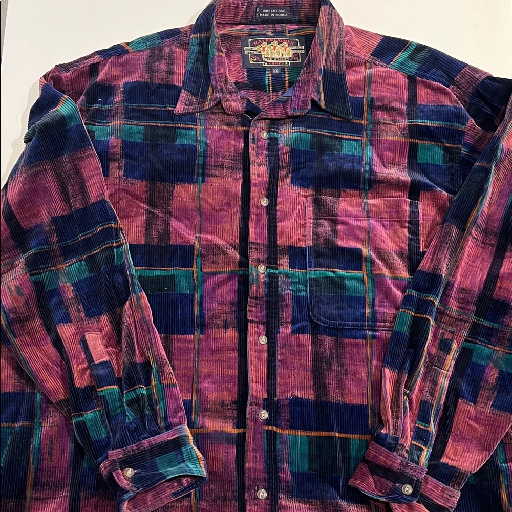 Vintage Chaps Ralph Lauren corduroy button-down shirt XL